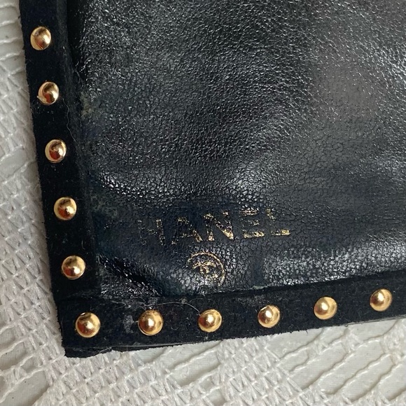 Vintage Chanel Black Leather Long Wallet-Crossbody - Picture 12 of 13